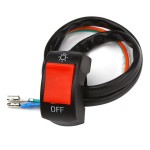 Handlebar switch for motorcycle - lights - red button